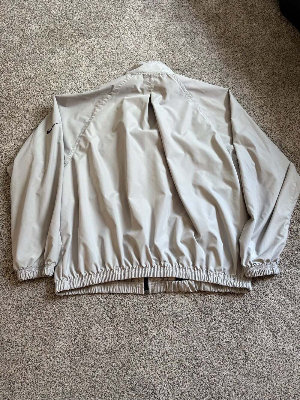 Nike Golf Men's Lightweight Full Zip Windbreaker Jacket Beige XL - Picture 5 of 5